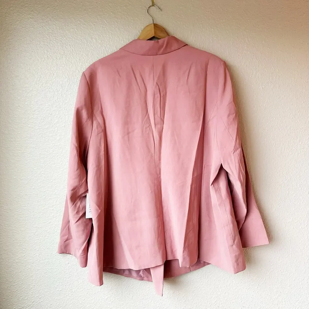 NWT Eloquii Pink Double Breasted Blazer Women's sz 18/20 - Picture 7 of 9